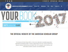 Tablet Screenshot of americanscholargroup.com